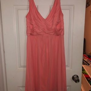 David’s Bridal Short Mesh Bridesmaid Dress